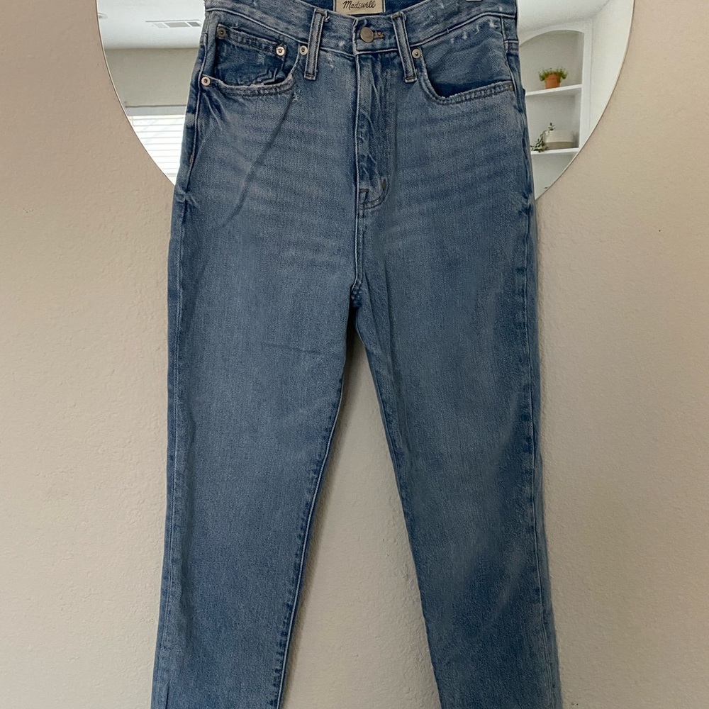 madewell mom jeans, size 26